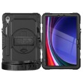 Shockproof Pancerne Etui z Paskiem do Samsung Galaxy Tab S9 FE czarne