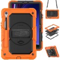 Shockproof Pancerne Etui z Paskiem do Samsung Galaxy Tab S9 FE pomarańczowe