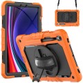 Shockproof Pancerne Etui z Paskiem do Samsung Galaxy Tab S9 FE pomarańczowe