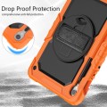Shockproof Pancerne Etui z Paskiem do Samsung Galaxy Tab S9 FE pomarańczowe