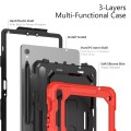 Shockproof Pancerne Etui z Paskiem do Samsung Galaxy Tab S9 FE czerwone