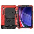 Shockproof Pancerne Etui z Paskiem do Samsung Galaxy Tab S9 FE czerwone