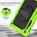 Shockproof Pancerne Etui z Paskiem do Samsung Galaxy Tab S9 FE zielone