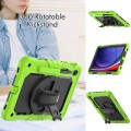 Shockproof Pancerne Etui z Paskiem do Samsung Galaxy Tab S9 FE zielone