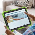 Shockproof Pancerne Etui z Paskiem do Samsung Galaxy Tab S9 FE zielone
