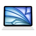 Białe Magnetyczne Etui Klawiatura TouchPad do iPad Air 13 2025/2024