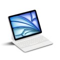 Białe Magnetyczne Etui Klawiatura TouchPad do iPad Air 13 2025/2024