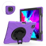 Fioletowe Pancerne Etui z Uchwytem do iPad Pro 13 2024