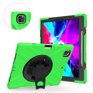 Zielone  Pancerne Etui z Uchwytem do iPad Pro 13 2024