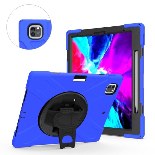 Niebieskie Pancerne Etui z Uchwytem do iPad Pro 13 2024