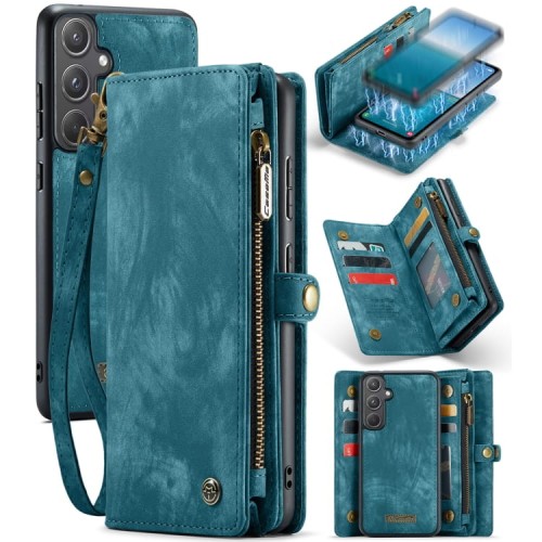 Etui Pokrowiec Portfel CASEME do Samsung Galaxy A55 niebieski