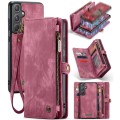 Etui Pokrowiec Portfel CASEME do Samsung Galaxy A55 czerwony