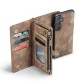 Etui Pokrowiec Portfel CASEME do Samsung Galaxy A55 brązowy