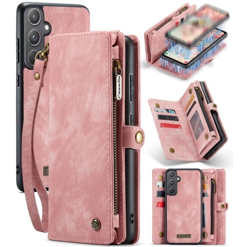 Etui Pokrowiec Portfel CASEME do Samsung Galaxy A55 różowy