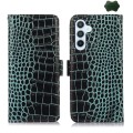 Skórzane Etui Pokrowiec FRID do Samsung Galaxy A55 zielony