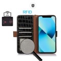 Skórzane Etui Pokrowiec FRID do Samsung Galaxy A55 czarny