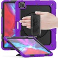 Fioletowe Pancerne Etui z Uchwytem i Paskiem do iPad Air 13 2024