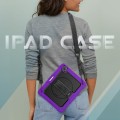 Fioletowe Pancerne Etui z Uchwytem i Paskiem do iPad Air 13 2024