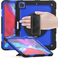 Niebieskie Pancerne Etui z Uchwytem i Paskiem do iPad Air 13 2024