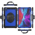 Niebieskie Pancerne Etui z Uchwytem i Paskiem do iPad Air 13 2024