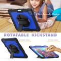 Niebieskie Pancerne Etui z Uchwytem i Paskiem do iPad Air 13 2024