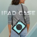 Miętowe Pancerne Etui z Uchwytem i Paskiem do iPad Pro 13 2024
