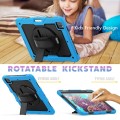 Niebieskie Pancerne Etui z Uchwytem i Paskiem do iPad Pro 13 2024