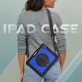 Granatowe Pancerne Etui z Uchwytem i Paskiem do iPad Pro 13 2024