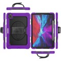 Fioletowe Pancerne Etui z Uchwytem i Paskiem do iPad Pro 13 2024
