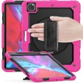 Różowe Pancerne Etui z Uchwytem i Paskiem do iPad Pro 13 2024