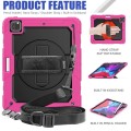 Różowe Pancerne Etui z Uchwytem i Paskiem do iPad Pro 13 2024
