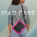 Różowe Pancerne Etui z Uchwytem i Paskiem do iPad Pro 13 2024