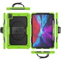 Zielone Pancerne Etui z Uchwytem i Paskiem do iPad Pro 13 2024