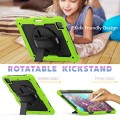 Zielone Pancerne Etui z Uchwytem i Paskiem do iPad Pro 13 2024