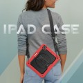 Czerwone Pancerne Etui z Uchwytem i Paskiem do iPad Pro 13 2024