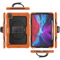 Pomarańczowe Pancerne Etui z Uchwytem i Paskiem do iPad Pro 13 2024
