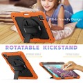 Pomarańczowe Pancerne Etui z Uchwytem i Paskiem do iPad Pro 13 2024