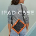 Pomarańczowe Pancerne Etui z Uchwytem i Paskiem do iPad Pro 13 2024