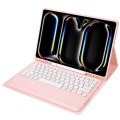 Różowe Etui Bezprzewodowa Klawiatura do iPad Pro 13 2024