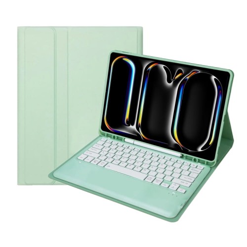 Zielone Etui Bezprzewodowa Klawiatura do iPad Pro 13 2024
