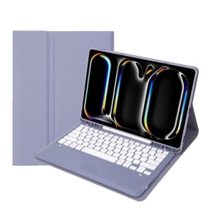 Fioletowe Etui Bezprzewodowa Klawiatura do iPad Pro 13 2024