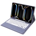 Fioletowe Etui Bezprzewodowa Klawiatura do iPad Pro 13 2024