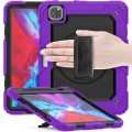 Pancerne Etui z Uchwytem i Paskiem do iPad Pro 11 2021/2020/2018 fioletowe