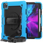 Pancerne Etui z Uchwytem i Paskiem do iPad Pro 11 2022/2021/2020 niebieskie