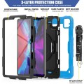 Pancerne Etui z Uchwytem i Paskiem do iPad Pro 11 2022/2021/2020 niebieskie