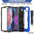 Pancerne Etui z Uchwytem i Paskiem do iPad Pro 11 2022/2021/2020 niebieskie
