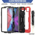 Pancerne Etui z Uchwytem i Paskiem do iPad Pro 11 2022/2021/2020 czerwone