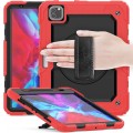 Pancerne Etui z Uchwytem i Paskiem do iPad Pro 11 2022/2021/2020 czerwone