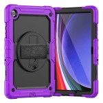 Mocne Pancerne Etui Osłona Ekranu do Samsung Galaxy Tab A9+ fioletowe