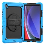 Mocne Pancerne Etui Osłona Ekranu do Samsung Galaxy Tab A9+ niebieskie